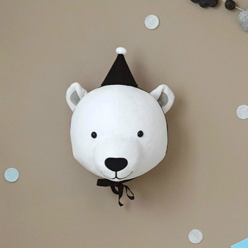 Elephant Unicorn Bear 3D Animal Head Wall Hanging Children Kids Nursery Room Wall Home Decoration Nordic Aesthetic Home Decor - Provence Home Living Store