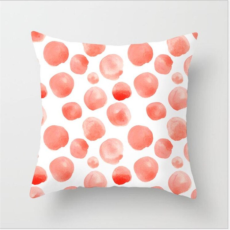 1pcs Coral Orange Cushion Cover Starfish Geometric Decorative Pillow Case Polyester Office Car Sofa Throw Pillowcases Home Decor - Provence Home Living Store