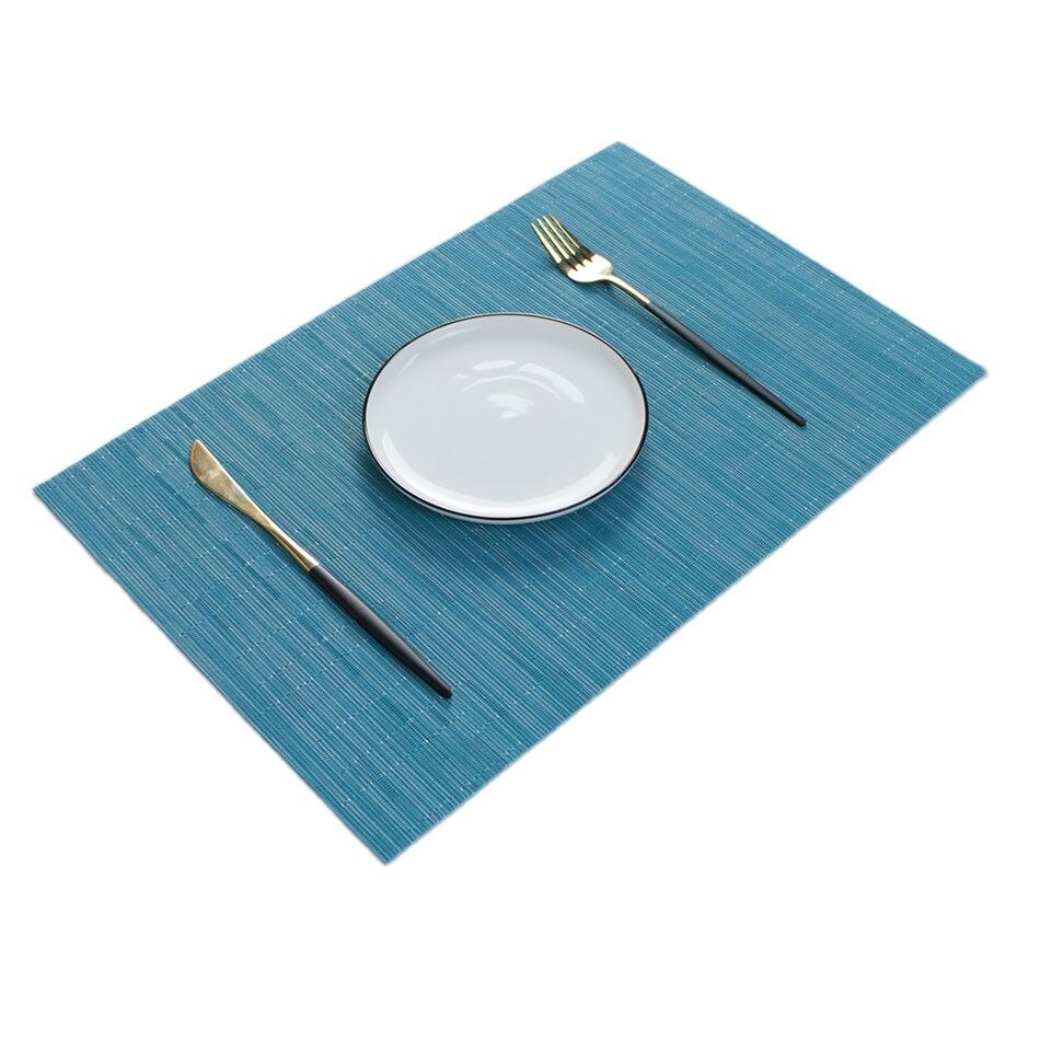 Set of 6 Waterproof Textilene Placemats,for Kitchen Dining Patio Decor Durable Table Mat,Easy to Clean Wipeable Non-Fading - Provence Home Living Store