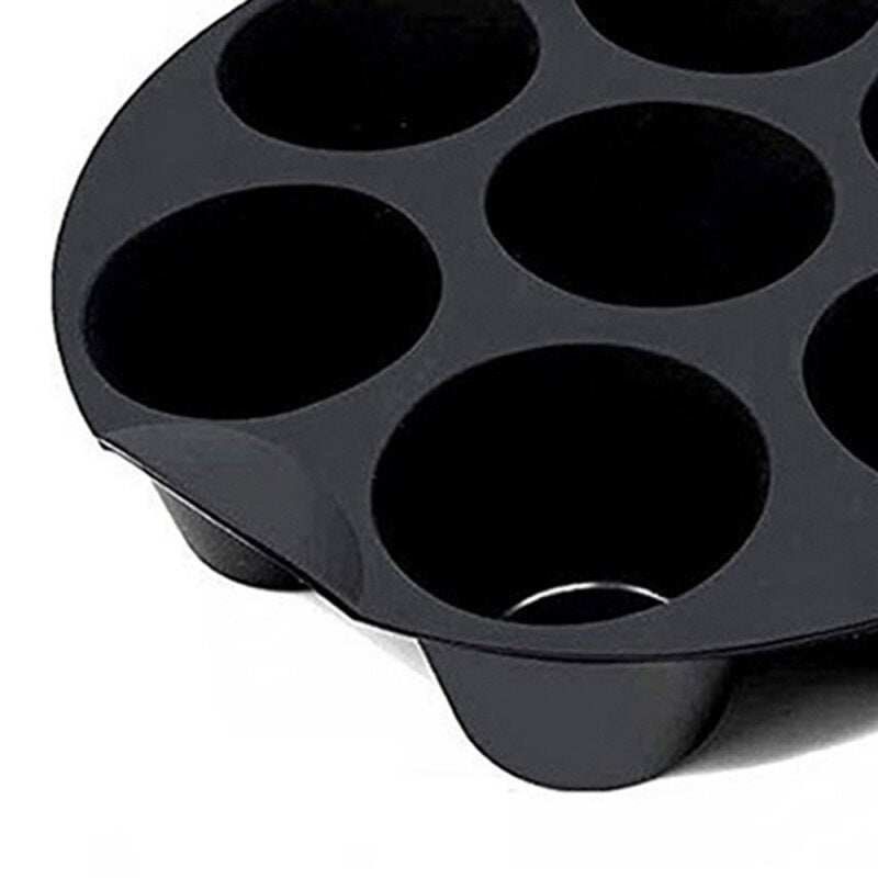 Air Fryer Silicone Cupcake Mold Non-Stick Muffin Cake Mould Baking Pan Tray Kitchen Bakeware For 3.5-5.8L Air Fryer Accessories - Provence Home Living Store