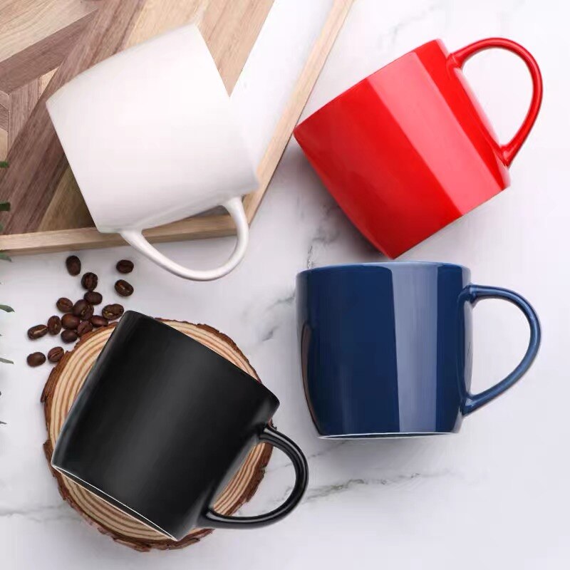 Ceramic Cappuccino Mug Latte Coffee Cup,Creative Home Office Water Cup Couple Gift Breakfast Milk Cups Kitchen Tableware - Provence Home Living Store