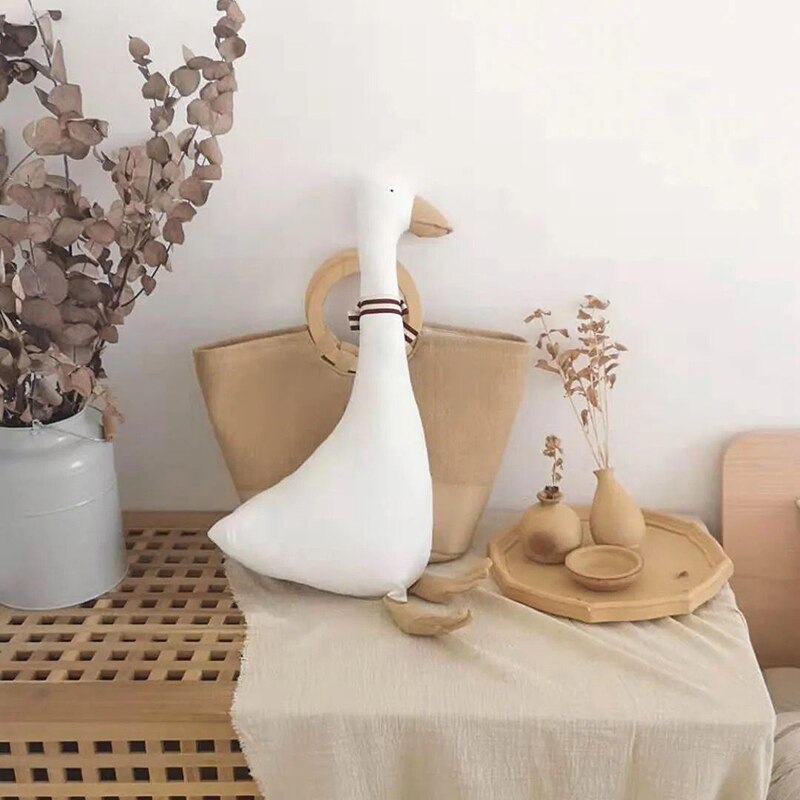 INS Stuffed White Goose、Rooster、Giraffe Toy For Baby Kid Animal Baby Accompanying Doll Comfort Toy Children Gift Room Decoration - Provence Home Living Store