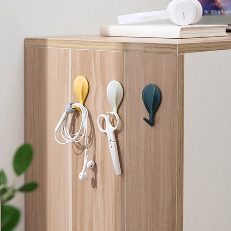 8pcs Hot Air Balloon Wall Hooks Clothes Towel Mask Hanger Self-adhesive Bathroom Kitchen Hook Keys Organizer Holder Home Decor - Provence Home Living Store