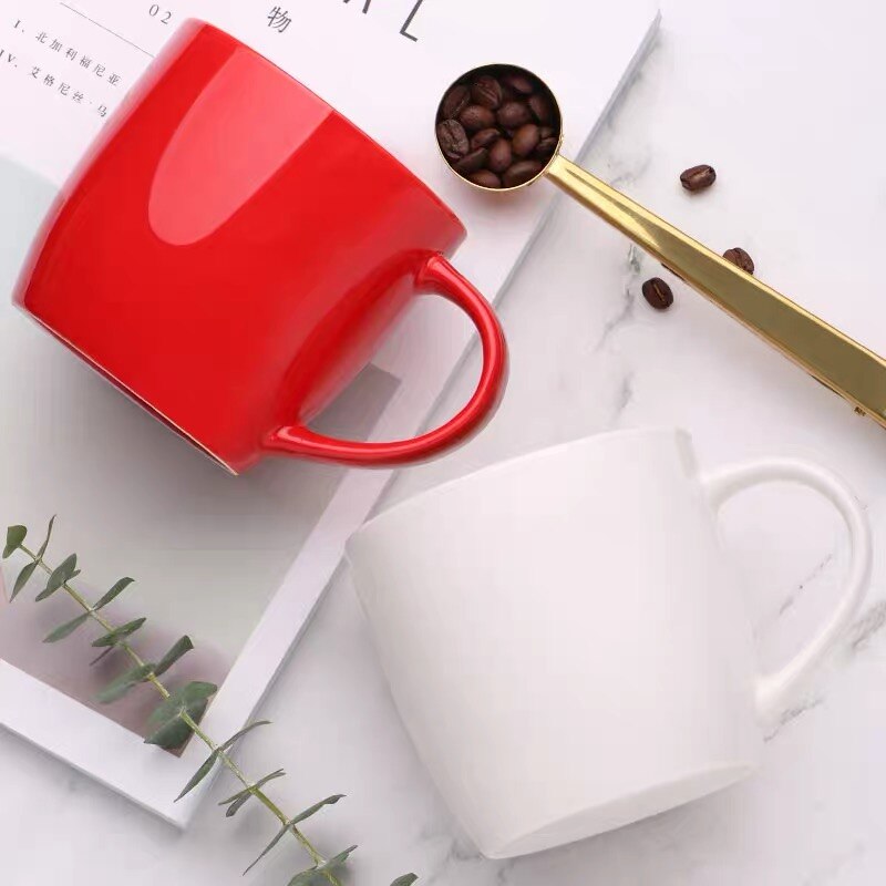 Ceramic Cappuccino Mug Latte Coffee Cup,Creative Home Office Water Cup Couple Gift Breakfast Milk Cups Kitchen Tableware - Provence Home Living Store