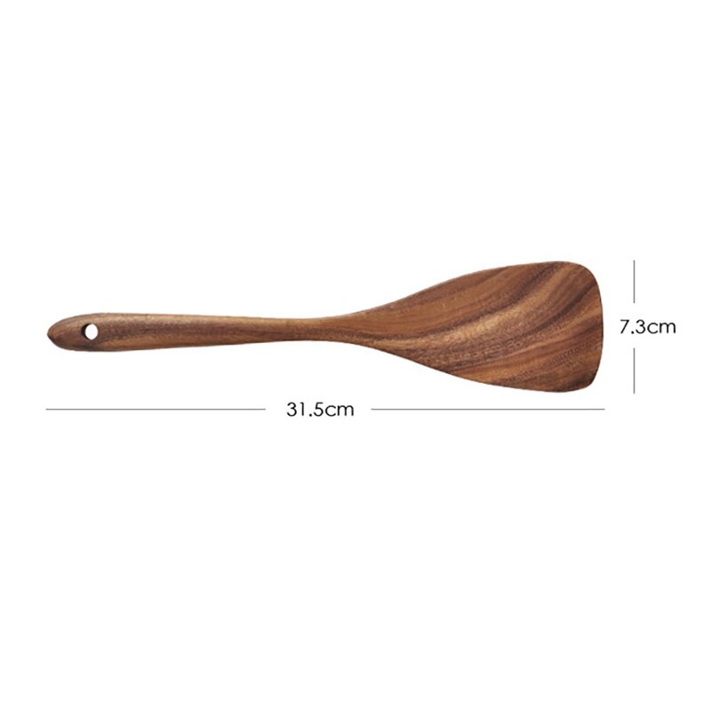 Wooden Spatula Kitchen Tableware Rice Spoon Salad Spatula Baking Scraper Cooking Mixing Rice Shovel Non-Stick Kitchen Tools - Provence Home Living Store