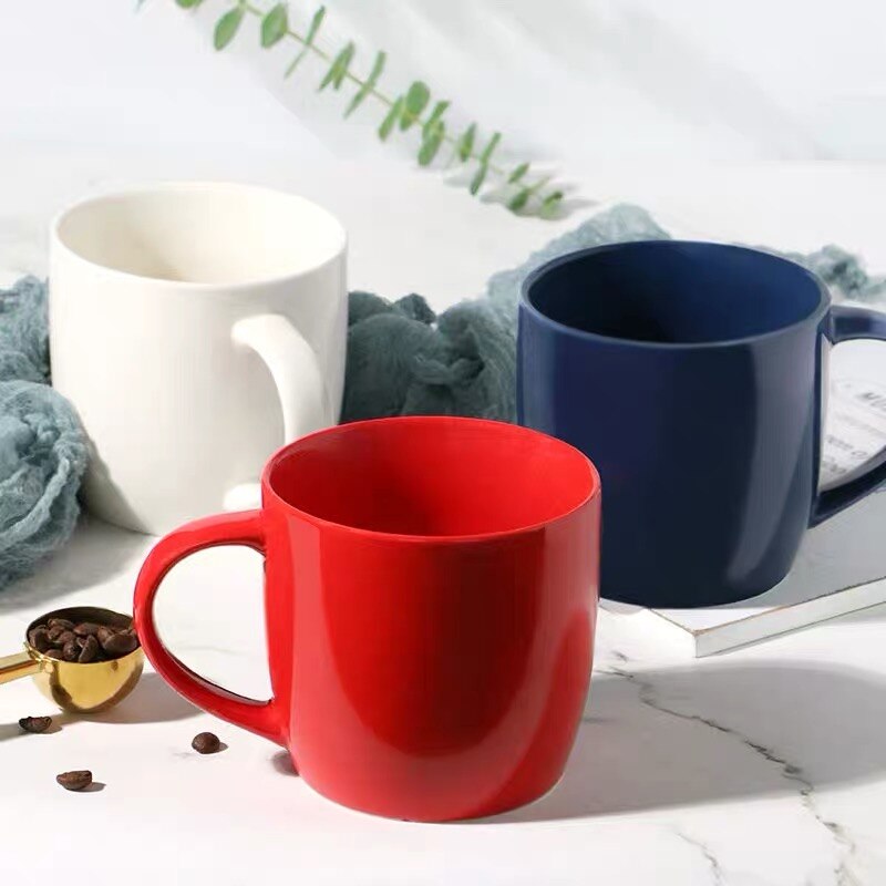 Ceramic Cappuccino Mug Latte Coffee Cup,Creative Home Office Water Cup Couple Gift Breakfast Milk Cups Kitchen Tableware - Provence Home Living Store