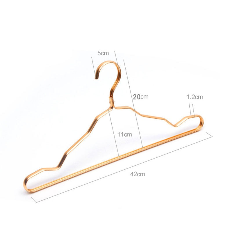 10pcs Metal Clothing Hangers Wardrobe Storage Rack Home Coat Pants Anti-slip Drying Hangers Adult/Child Clothes Rack Organizer - Provence Home Living Store