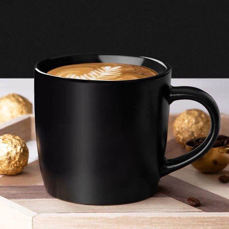 Ceramic Cappuccino Mug Latte Coffee Cup,Creative Home Office Water Cup Couple Gift Breakfast Milk Cups Kitchen Tableware - Provence Home Living Store