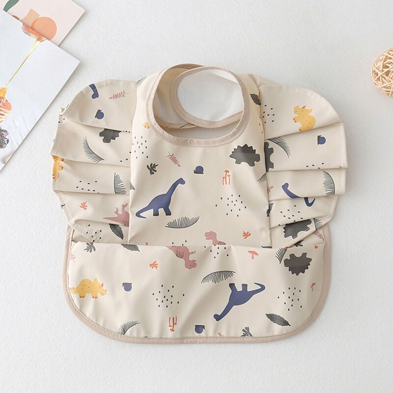 New Cartoon Bear Baby Bibs Waterproof Washable Newborn Boys Girls Feeding Apron Sleeveless Wings Art Smock for 0-3T Baby Stuff - Provence Home Living Store