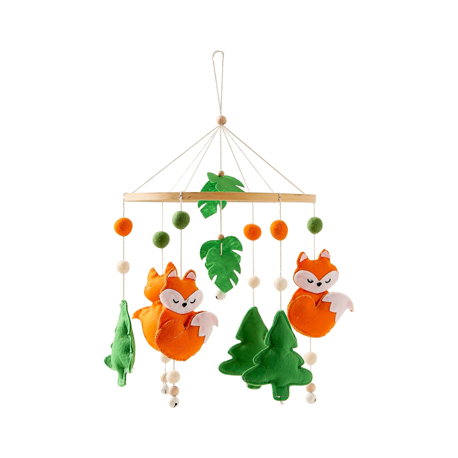 Cartoon Animals Baby Crib Mobiles Rattles Bed Bell Musical Box 0-12 Months Carousel Crib Holder Music Educational Handmade Toys - Provence Home Living Store