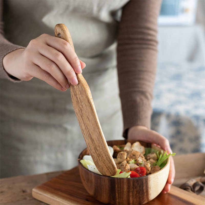 Wooden Spatula Kitchen Tableware Rice Spoon Salad Spatula Baking Scraper Cooking Mixing Rice Shovel Non-Stick Kitchen Tools - Provence Home Living Store