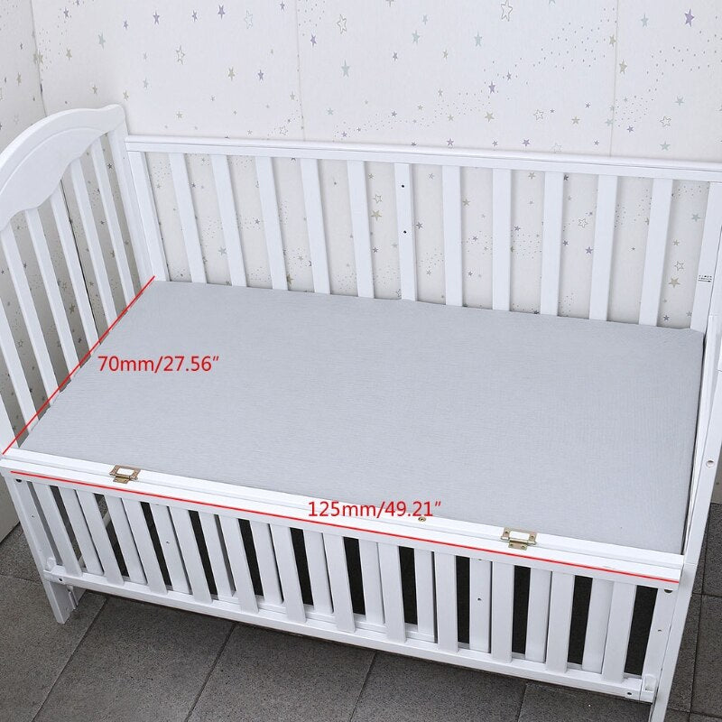 Cotton Crib Sheet Universal Baby Bed Fitted Sheet Solid Color Crib Fitted Sheet Mattress Cover Bedding Protector For Boys &amp; Girl - Provence Home Living Store