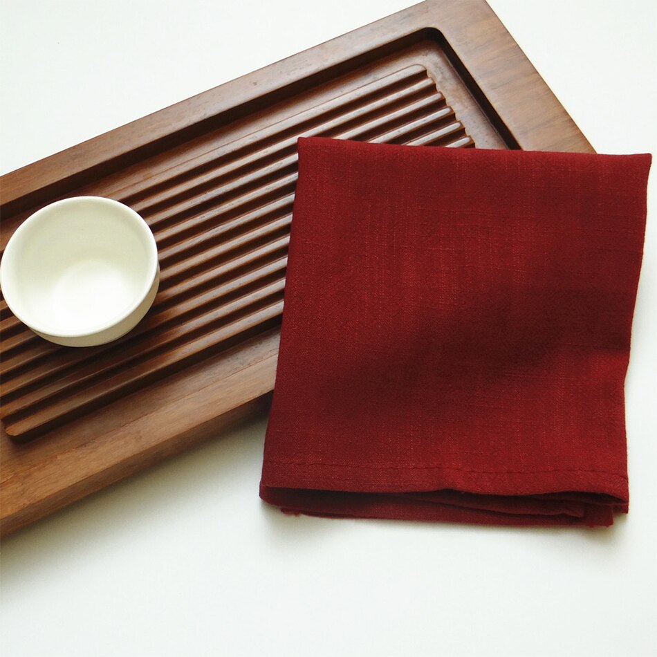 2PCS Cotton Linen Dinner Napkins,Classic Style Kitchen Soft Tea Towels,Dinning Room Washable Reusable Tableware Cloth Placemats - Provence Home Living Store