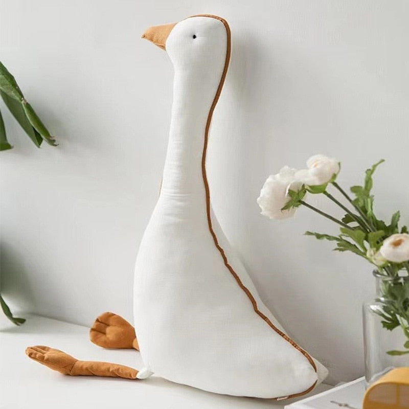 INS Stuffed White Goose、Rooster、Giraffe Toy For Baby Kid Animal Baby Accompanying Doll Comfort Toy Children Gift Room Decoration - Provence Home Living Store