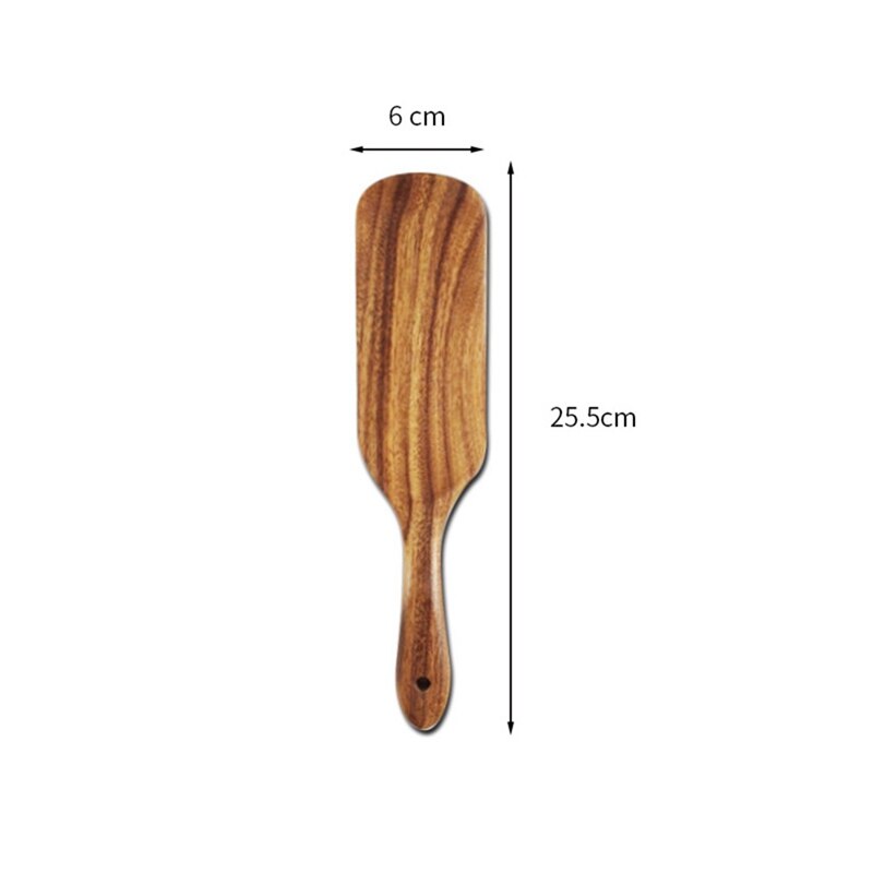 Wooden Spatula Kitchen Tableware Rice Spoon Salad Spatula Baking Scraper Cooking Mixing Rice Shovel Non-Stick Kitchen Tools - Provence Home Living Store