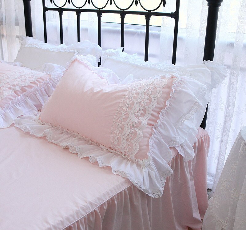 NEW Romantic Princess pillow case Ruffle Lace pillowcase home Wedding decorations Bedding Pillowcases pillow cover body pillow - Provence Home Living Store