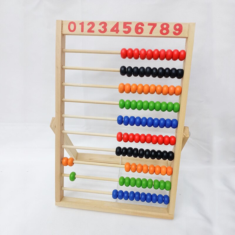 Wooden Abacus Children Early Math Learning Toy Numbers Counting Calculating Beads Abacus Montessori Educational Toy Kindergarten - Provence Home Living Store