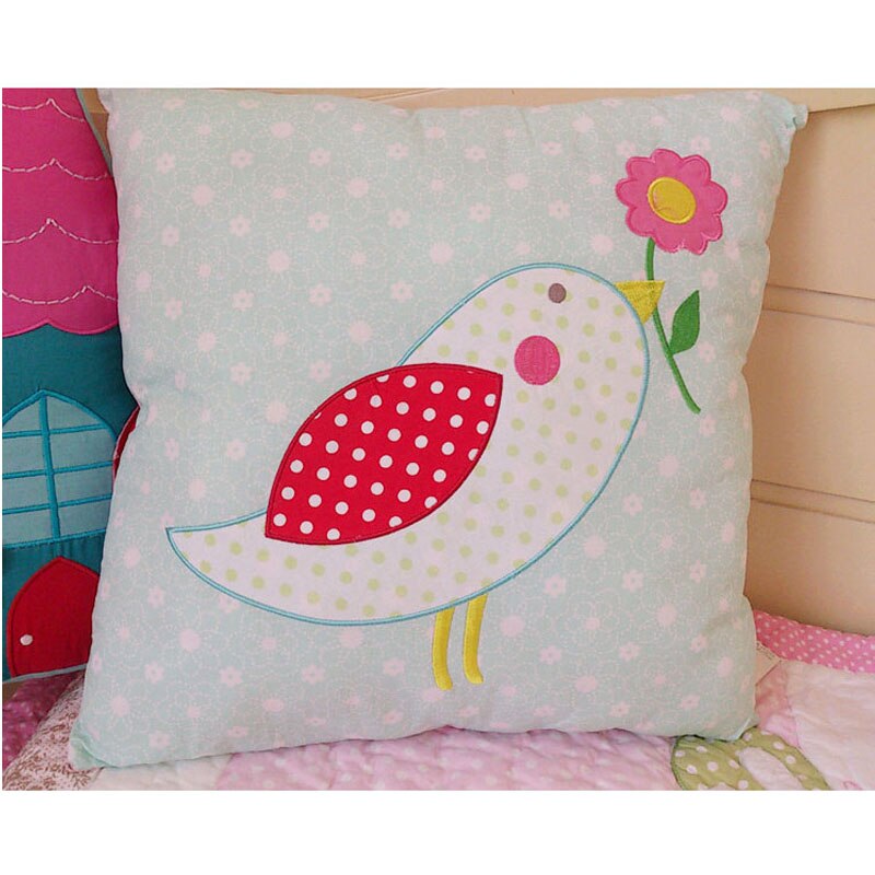 Cute Children room cushion pillow Lovely doll cartoon stereo sofa cushion embroidery pillows for living room pillows decor home - Provence Home Living Store