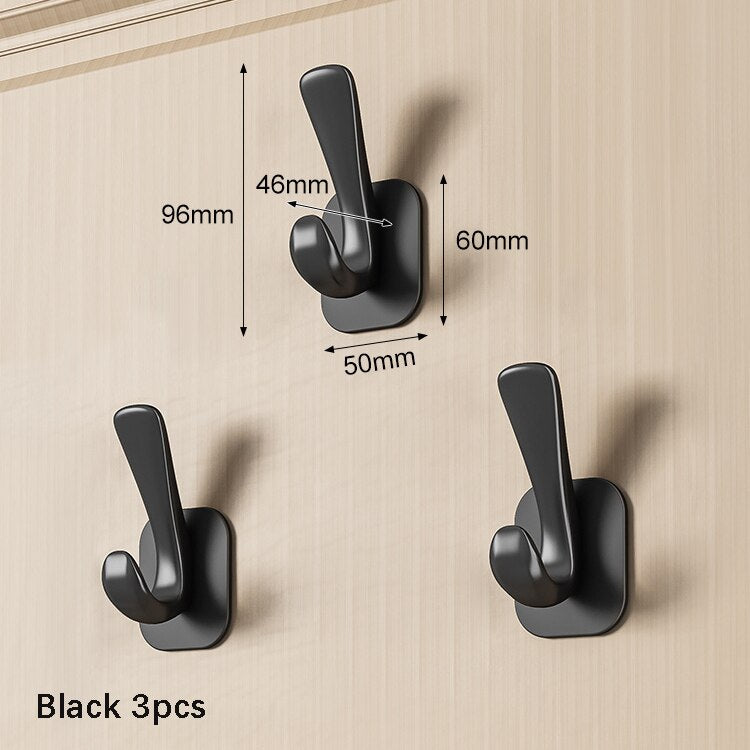 Multi-purpose Wall Hook Door Keys Cloth Coat Hook Bathroom Towel Robe Hanger Hook Handbag Hook Adhesive Home Storage Hook - Provence Home Living Store