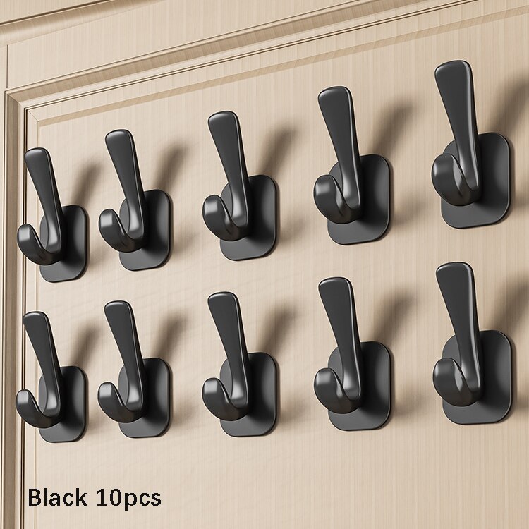 Multi-purpose Wall Hook Door Keys Cloth Coat Hook Bathroom Towel Robe Hanger Hook Handbag Hook Adhesive Home Storage Hook - Provence Home Living Store