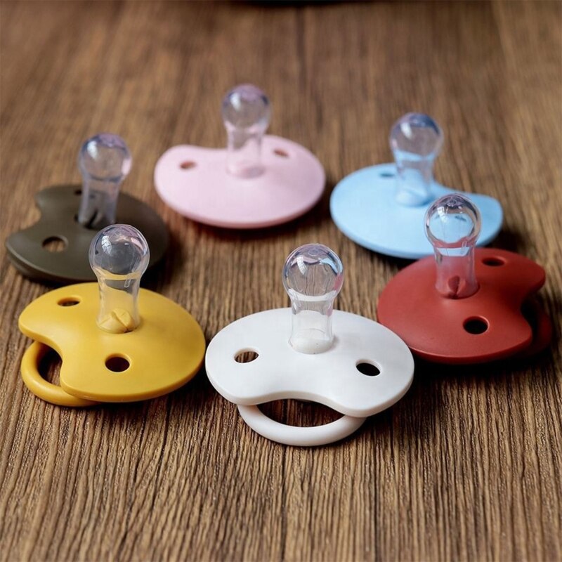 BPA Free Silicone Baby Pacifier Soft Safe Food Grade Newborn Nipples Appease Pacifier Toddlers Teether Baby Feeding Items - Provence Home Living Store