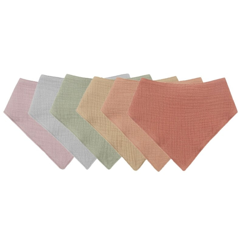 5 Pcs/set Soft Cotton Baby Face Towel Bath Towel Absorbent Gauze Newborn Burp Cloths Kids Washcloth Handkerchief Feeding Towel - Provence Home Living Store