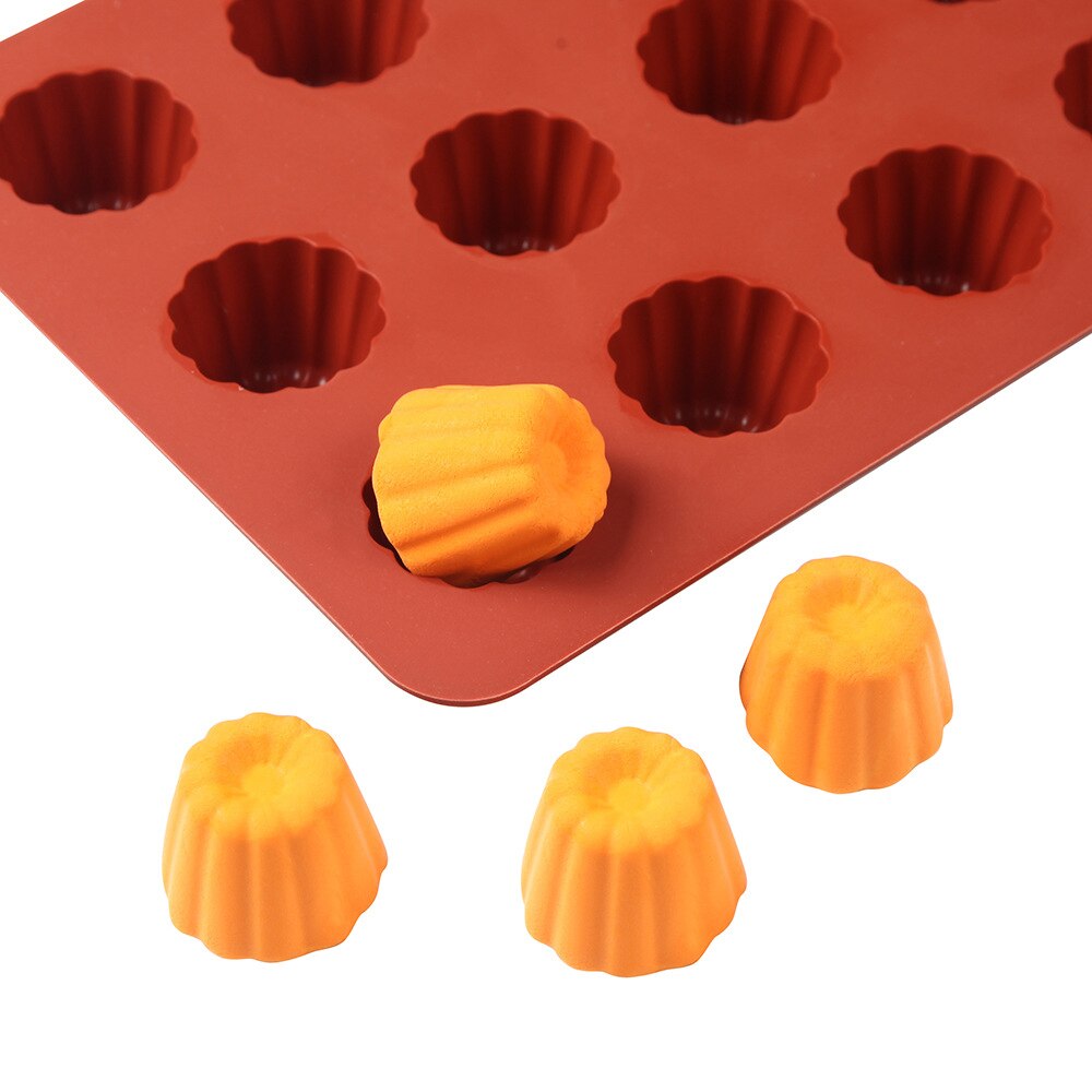 15 Holes Caneles Silicone Cake Mold Muffin Cupcake Baking Tray 3D Pudding Mousse Decorating Mold DIY Baking Kitchen Accessories - Provence Home Living Store