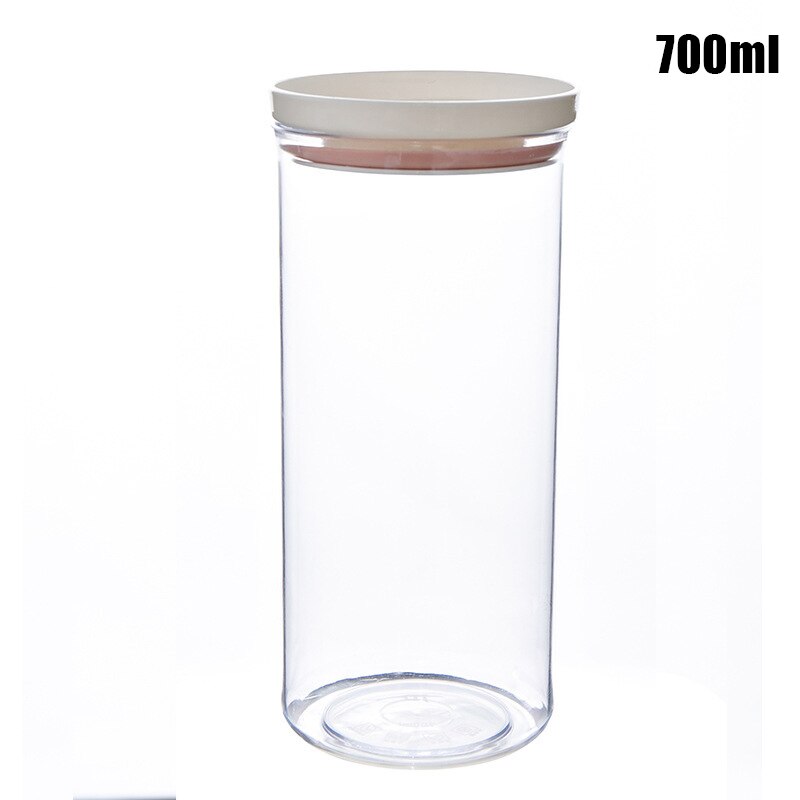 Food Sealed Jar Household Rice Food Nut Storage Jar Food Canister Grade Plastic Transparent Bottle With Lid Grain Storage Box - Provence Home Living Store