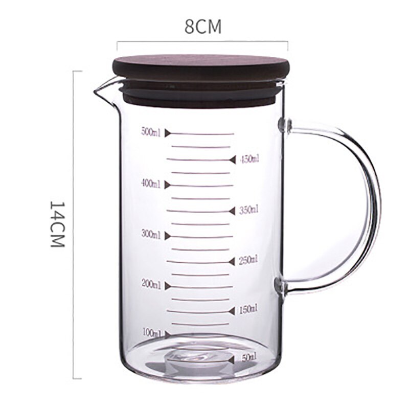 Heat Resistant Measuring Cups Food Grade Borosilicate Glass Coffee Measuring Cup For Home Kitchen Espresso Coffee Cup Milk Jug - Provence Home Living Store