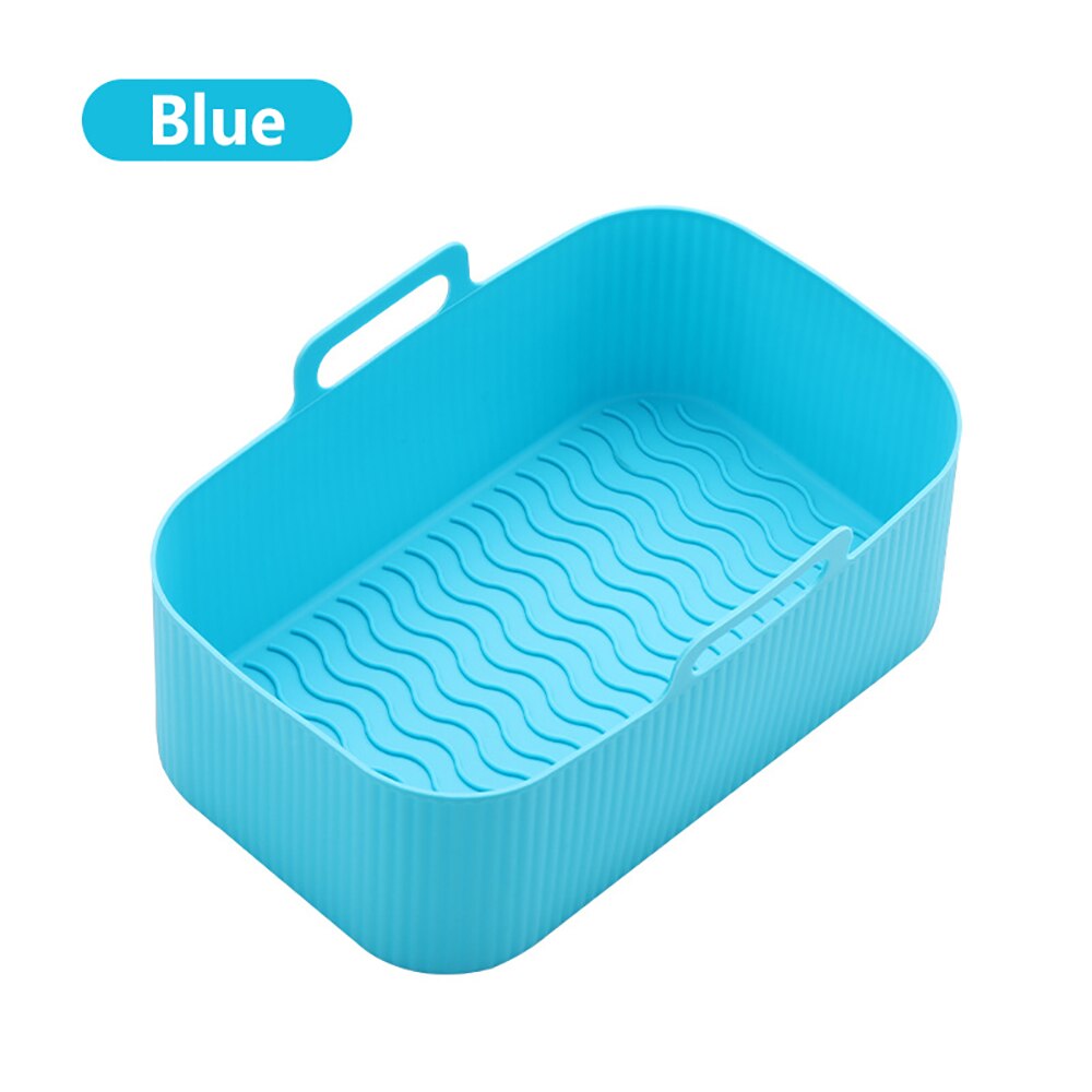 Airfryer Silicone Pot Rectangle Oven Air Fryer Silicone Baking Tray Mold Basket Reusable Liner Mat Pans Kitchen Accessories - Provence Home Living Store