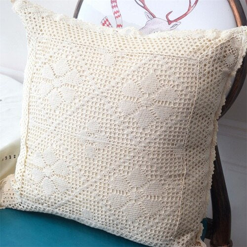 Big sale European pillow covers decorative Rustic couch cushion cover Handmade cotton pillow cover sofa throw pillows - Provence Home Living Store