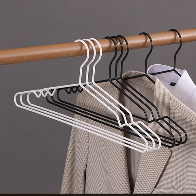 5PCS Simple Iron Coat Hanger Anti Slip Clothes Trousers Storage Rack Durable Retro Wardrobe Organizer Towel Pants Hanging Rack - Provence Home Living Store