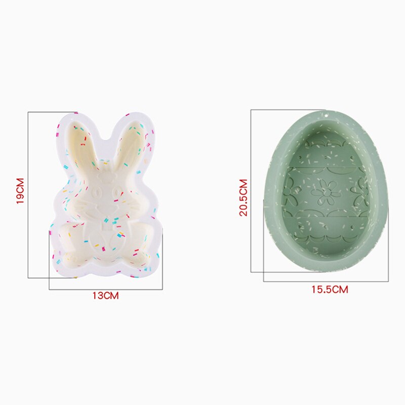 Easter Bunny Egg Shape Silicone Cake Mold Bakeware Egg Chocolate Mold Large Easter Egg Shape Cake Tools Kitchen Accessories - Provence Home Living Store