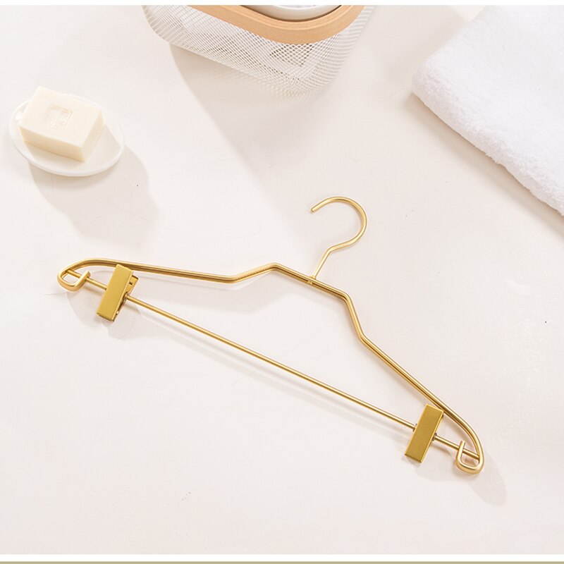 5pcs Coat Hanger with Anti-slip Clips For Pants Trousers Clothing Display Rack Drying Hangers Wardrobe Storage Hangers Organizer - Provence Home Living Store