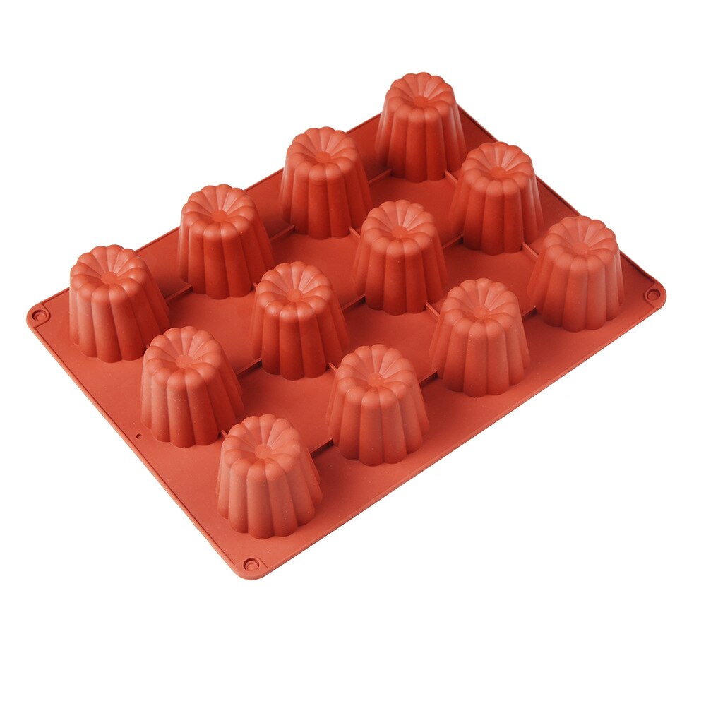 12 Holes Silicone Cake Mold Muffin Cupcake Baking Tray 3D Pudding Mousse Decorating Mold DIY Baking Kitchen Accessories - Provence Home Living Store