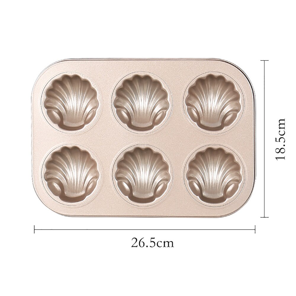 6 Hole Baking Pan Non-Stick Carbon Steel Cake Baking Mold Baking Tray Muffin DIY Cartoon Cake Pan Moulds Donut Baking Pans - Provence Home Living Store