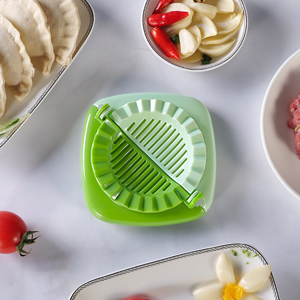 DIY Plastic Dumpling Mold Chinese Food Jiaozi Maker Dough Press Dumpling Pie Creative Dumpling Mold Clips Kitchen Tools - Provence Home Living Store