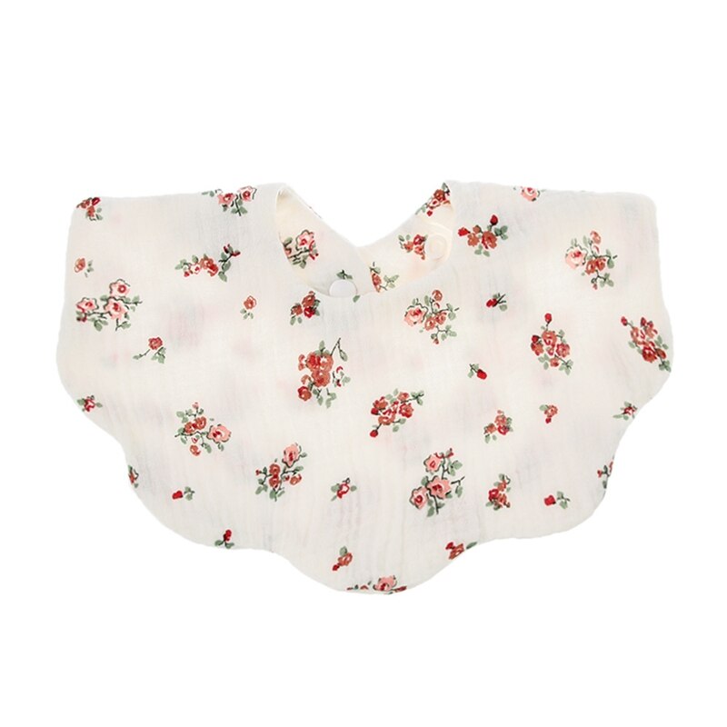 1PCS Baby Feeding Bib Wave Shape Bandana Burp Cloth Scarf Printed Soft Pure Cotton Absorbent Saliva Towel Breathable Apron - Provence Home Living Store