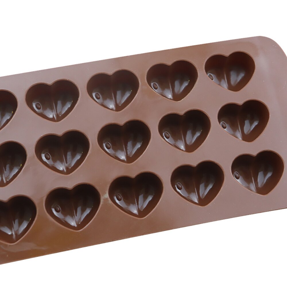 Creative 3D Heart Chocolate Molds 15 Cavity love Shape Silicone Wedding Candy Baking Molds DIY Cupcake Decorations Accessories - Provence Home Living Store