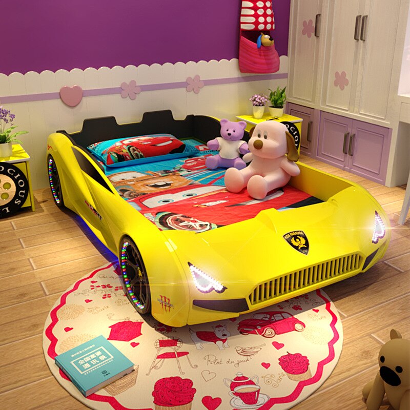 Tongcheng Century Car bed multifunctional divided bed artifact children&#39;s bed boy bed cartoon sports lathe - Provence Home Living Store