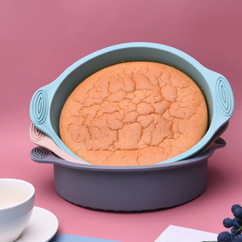 Silicone Cake Mold Round Shape Baking Tray Non-stick Bread Pan DIY Toast Chocolate Mold Jelly Pudding Mould Baking Tools - Provence Home Living Store