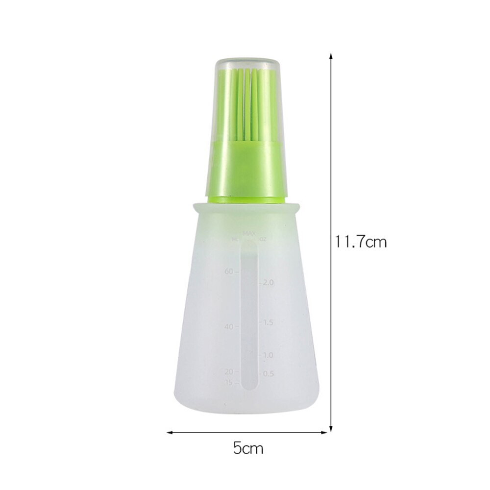 Silicone Oiler with Brush Seasoning Sauce BBQ Brush with Scale emperature Resistant Oil Bottle Barbecue Tools Kitchen Gadgets - Provence Home Living Store