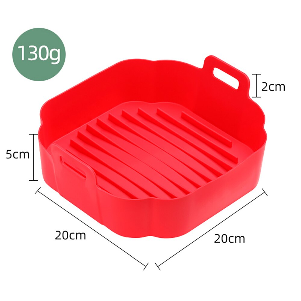 Silicone Air Fryer Liner 8.5inch Reusable Baking Basket Non-Stick Pizza Chicken Plate Grill Pan Kitchen Airfryer Accessories - Provence Home Living Store