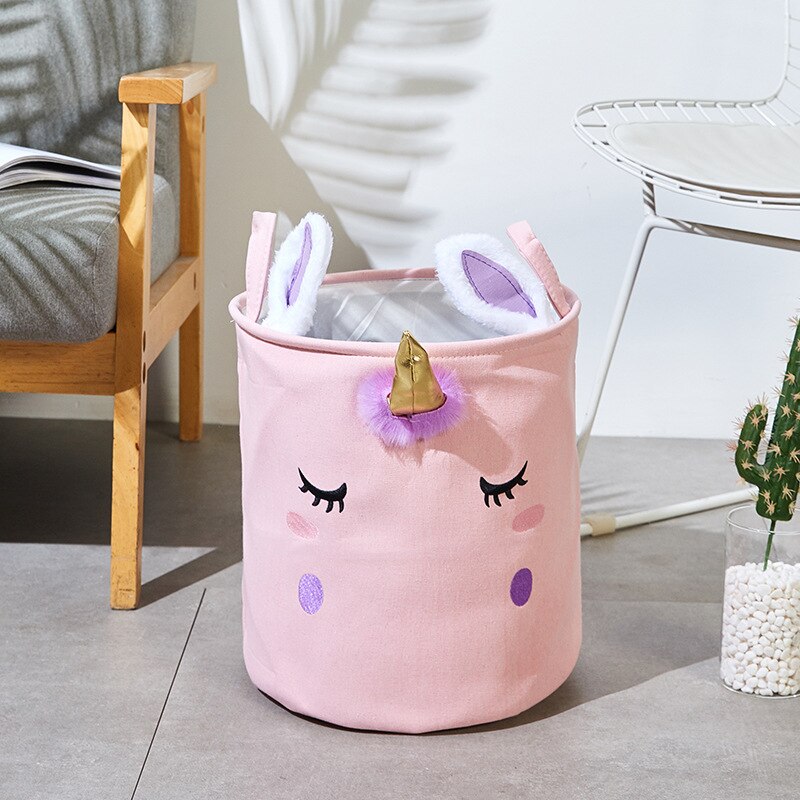 INS Cartoon Animal Dirty Clothes Storage Baskets Laundry Hamper Kids Toys Storage Bucket Bathroom Sundries Organizer Container - Provence Home Living Store