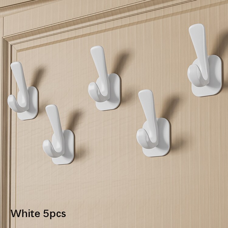 Multi-purpose Wall Hook Door Keys Cloth Coat Hook Bathroom Towel Robe Hanger Hook Handbag Hook Adhesive Home Storage Hook - Provence Home Living Store