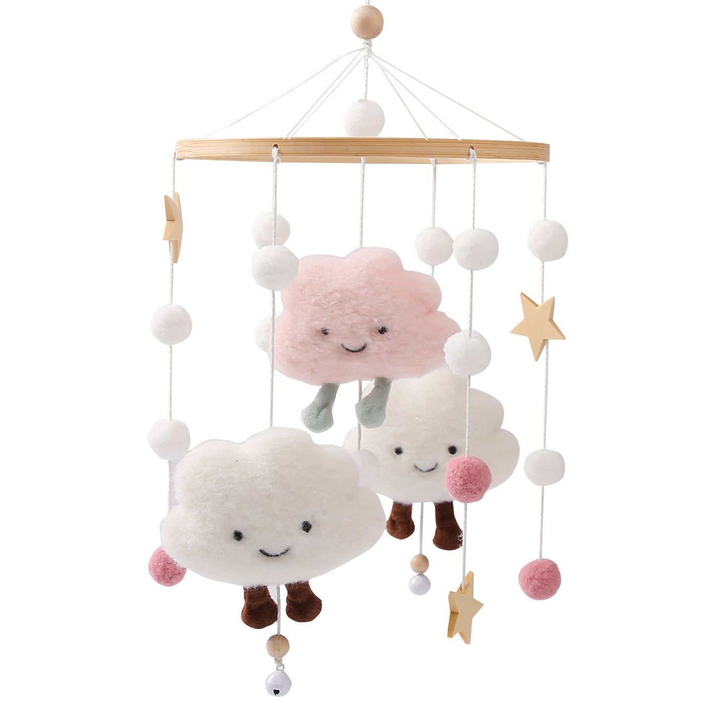 Baby Rattle Toy 0-12 Months Wooden Mobile On The Bed Newborn Music Box Bed Bell Hanging Toys Holder Bracket Infant Crib Toy Gift - Provence Home Living Store