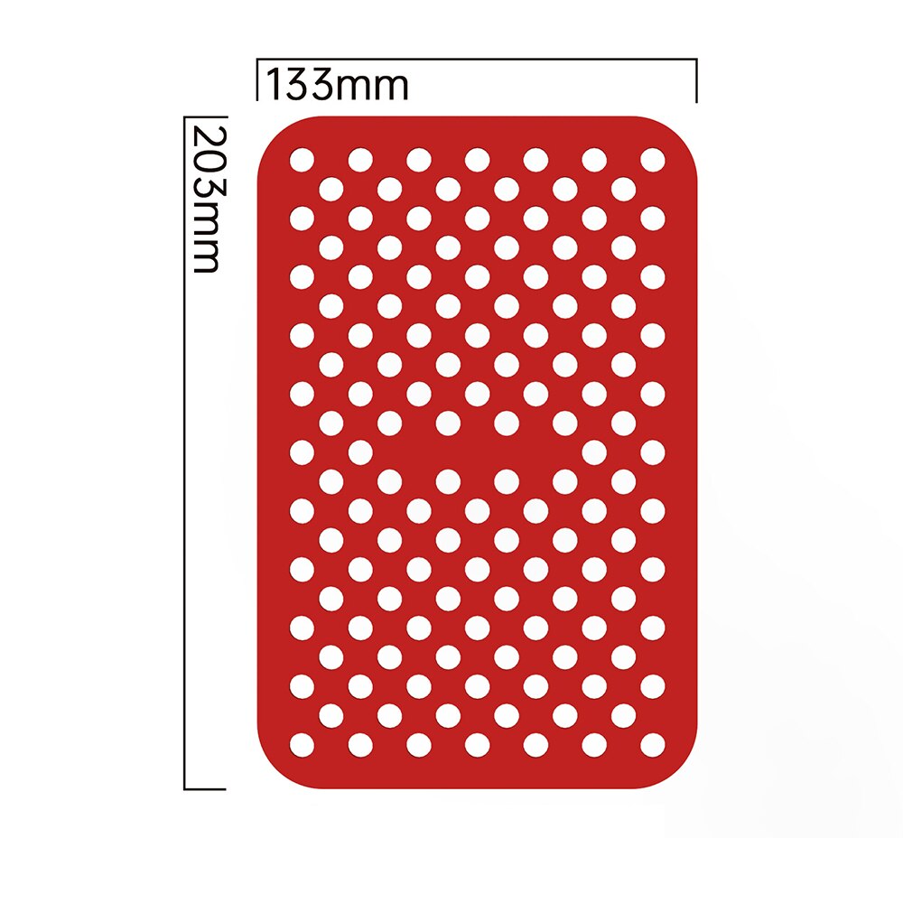 2pcs Silicone Air Fryer Liner Rectangular Reusable Oven Steamer Pad Non-stick Kitchen Baking Mat For Ninja Airfryer Accessories - Provence Home Living Store