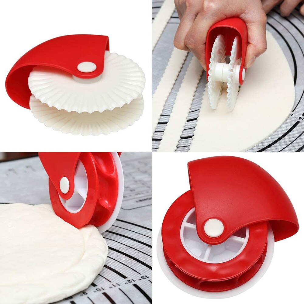 Pizza Pastry Lattice Cutter Pastry Pie Decor Cutter Plastic Wheel Roller For Pizza Pastry Pie Crust Kitchen Baking Cutter Tools - Provence Home Living Store