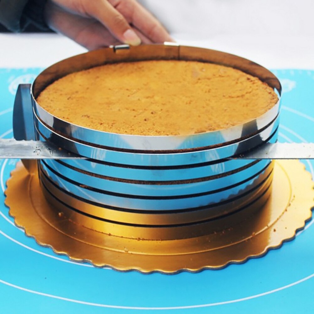 16-20CM Adjustable Cake Cutter Slicer Mold Round Shape Bread Cake Slicer Cutting Fixator Layer Kitchen Baking Cooking Accessorie - Provence Home Living Store