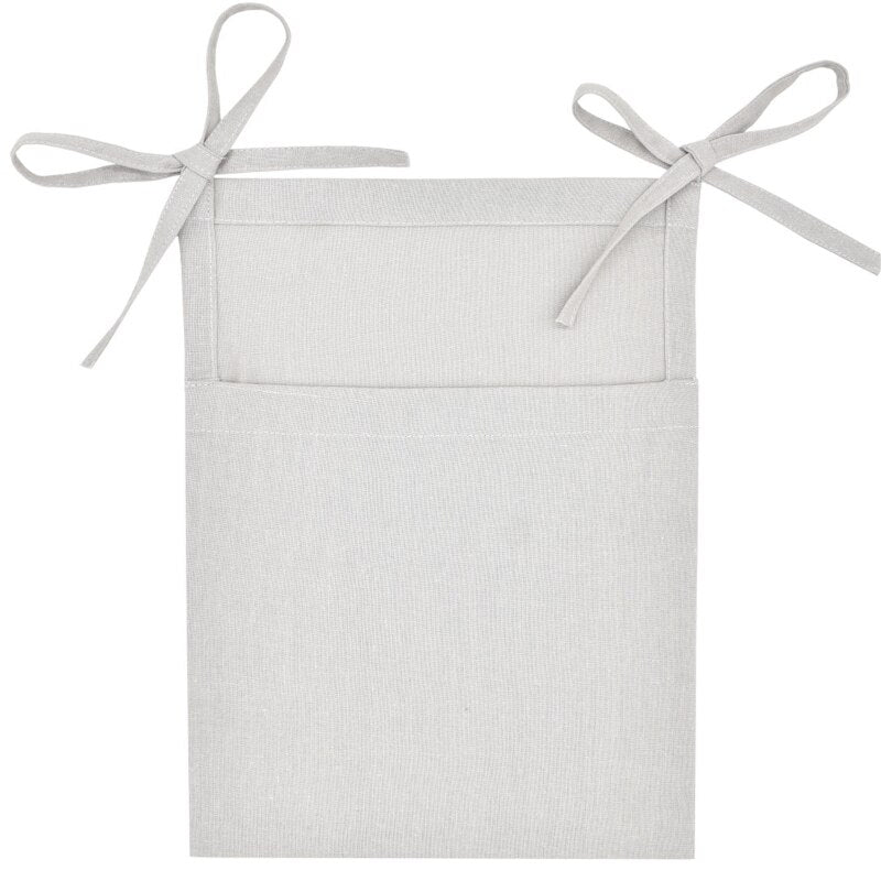 1pc Linen Baby Bed Hanging Storage Bag Newborn Crib Organizer Pocket Baby Bedside Diaper Bag Nappy Toys Bags for Kids Bedding - Provence Home Living Store